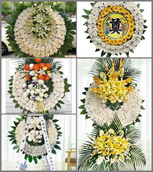 广东梅州市蕉岭县蕉城镇龙安村花圈速递