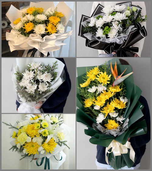 广东梅州市蕉岭县蕉城镇龙安村白事花束代送